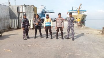Unit Pam Obvit Sat Samapta Polres Bima Kota Laksanakan Patroli di Pelabuhan Laut Bima