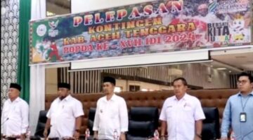 Pemerintahan Kabupaten Aceh Tenggara Secara Resmi Melepas 122 Atlet (POPDA) Ke Aceh Timur